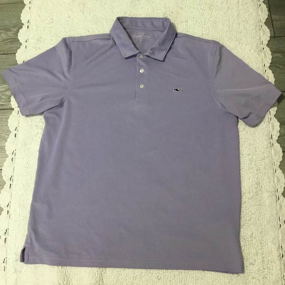 Vineyard Vines Made in Peru Light Purple Polo size L - Picture 6 of 11